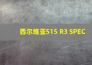 西尔维亚S15 R3 SPEC